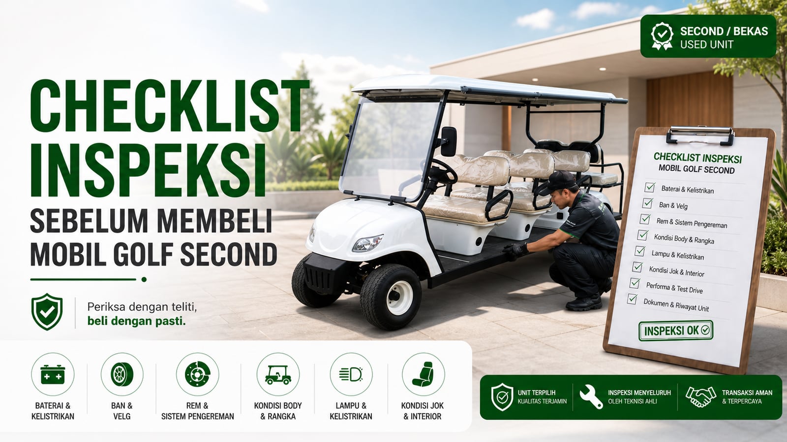 Checklist Inspeksi Sebelum Membeli Mobil Golf Second